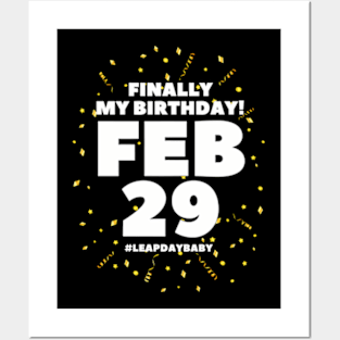 Leap Day Birthday Leap Year Birthday February 29Th 29 2024 Posters and Art